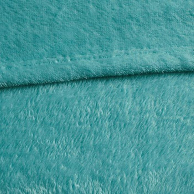 Intelligent Design Microlight Plush Luxury, Oversized Throw Blanket, Premium All Season Cover for Bed, Couch, King, Aqua - Image 4